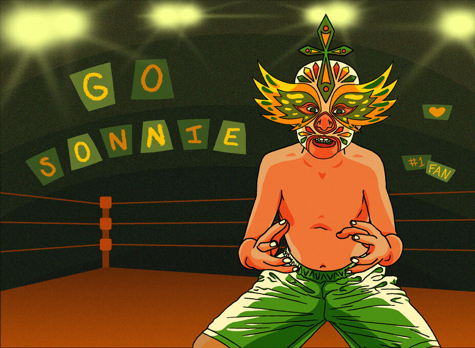 LUCHADOR SONNIE - Project (Illustrative Figure Drawing class)