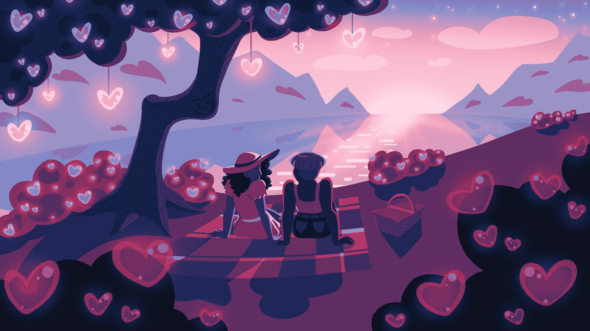 SUNSET PICNIC - Value and Color project (Color Scripts class)