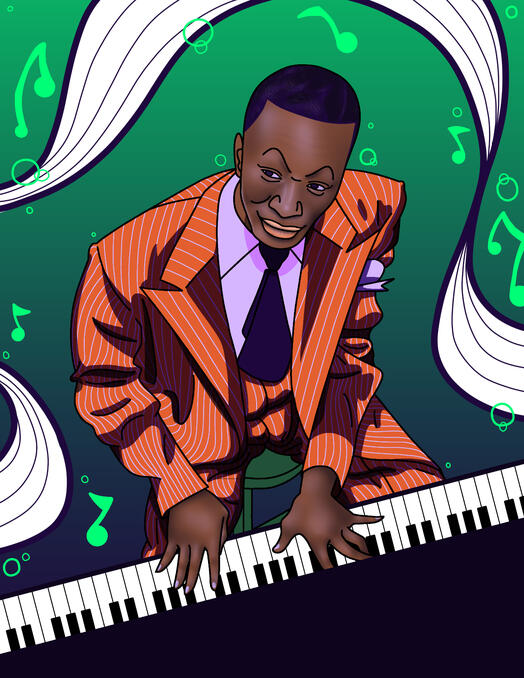 MUSIC MAN - Project (Illustrative Figure Drawing class)