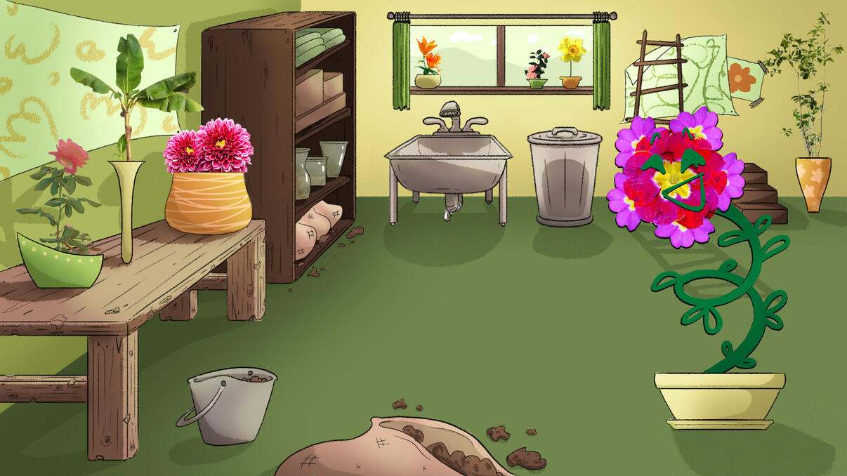 TENDING FLOWERS - Short Film background (Digital Puppets class)