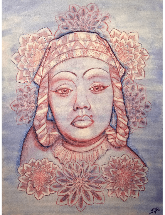 CULTURAL HEADGEAR - Final project (Traditional Media Illustration class)