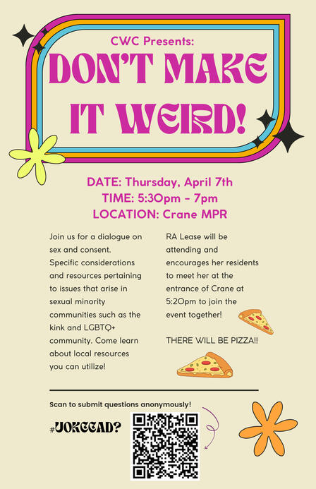 DON'T MAKE IT WEIRD - Poster print (Work Project)