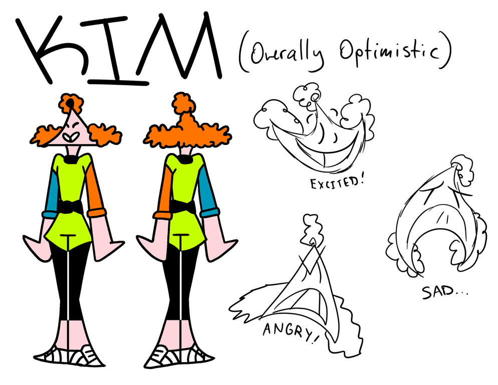 TOTALLY WHACK - Sophomore Film, Character sheets (Pipeline and Productions class)