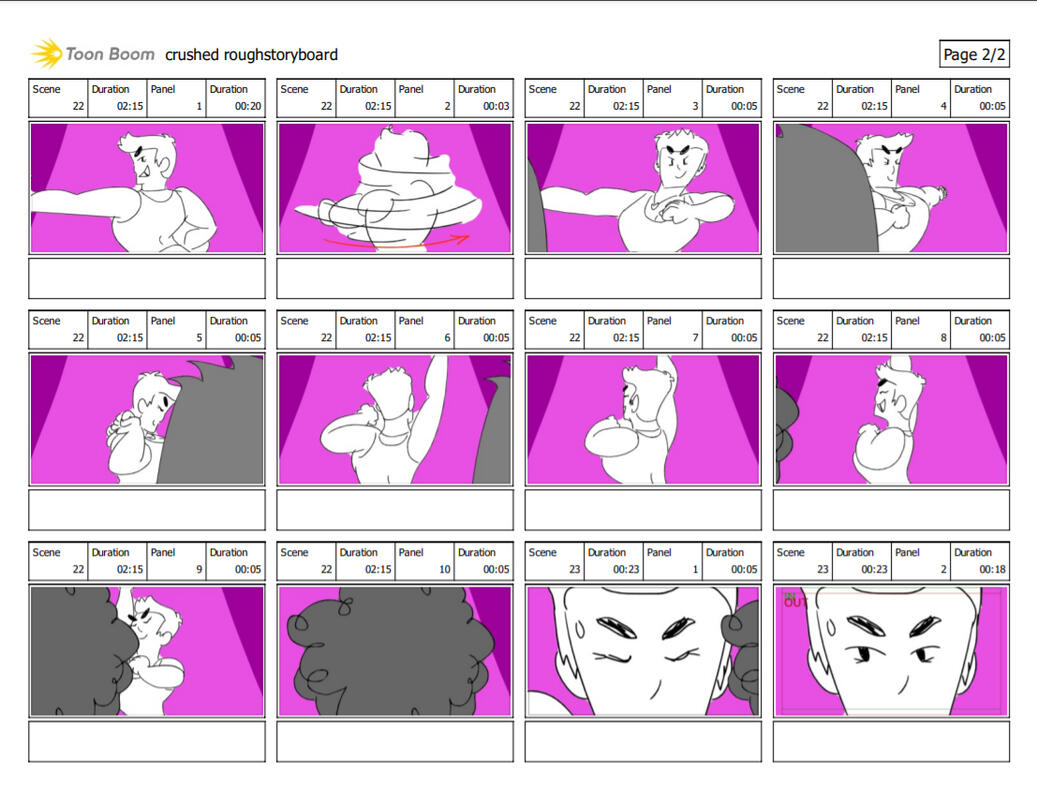 CRUSHED - Storyboard examples
